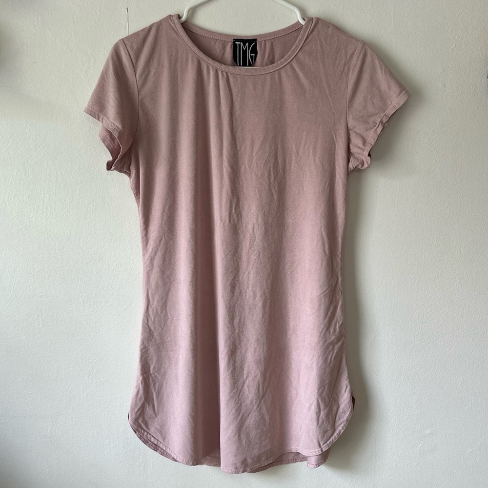 Blush tunic top